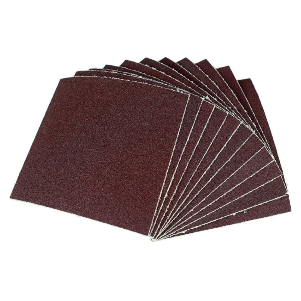 SET OF 10 SANDPAPERS GRIT 60/80